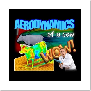 Aerodynamics Of A Cow Physics Meme Posters and Art